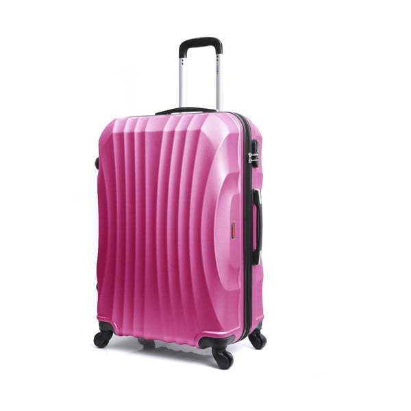 Ružový cestovný kufor na kolieskach Hero Moscou-e, 30 l-image-2