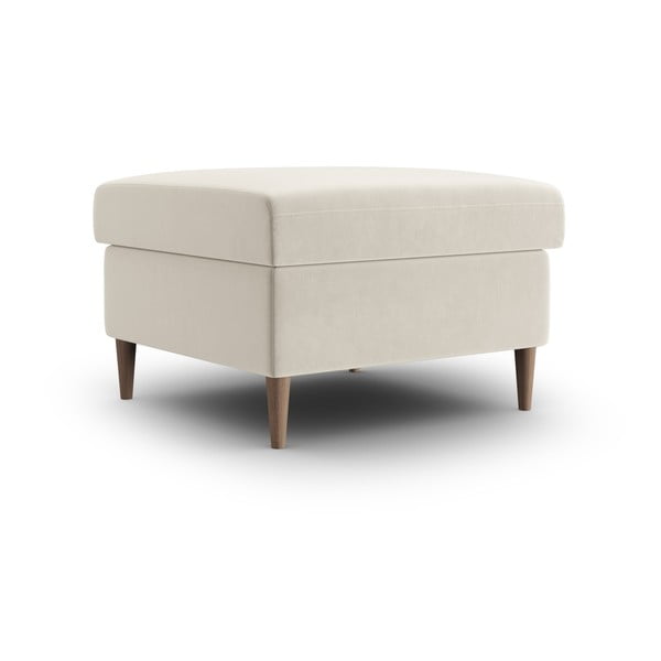 Béžová zamatová podnožka Kyoto – Cosmopolitan Design-image-1