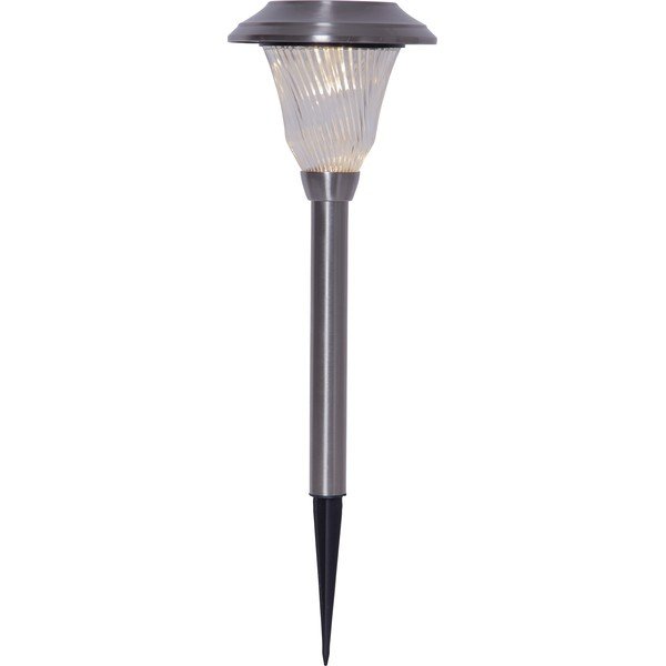 Solárne záhradné LED svetlo z nehrdzavejúcej ocele Star Trading Barcelona, výška 41 cm-image-3