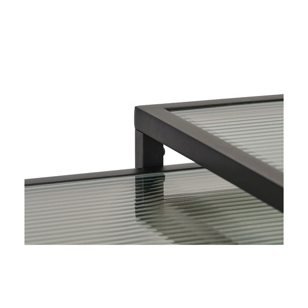 Sklenené odkladacie stolíky v súprave 2 ks 50x50 cm Bronco – Unique Furniture-image-3