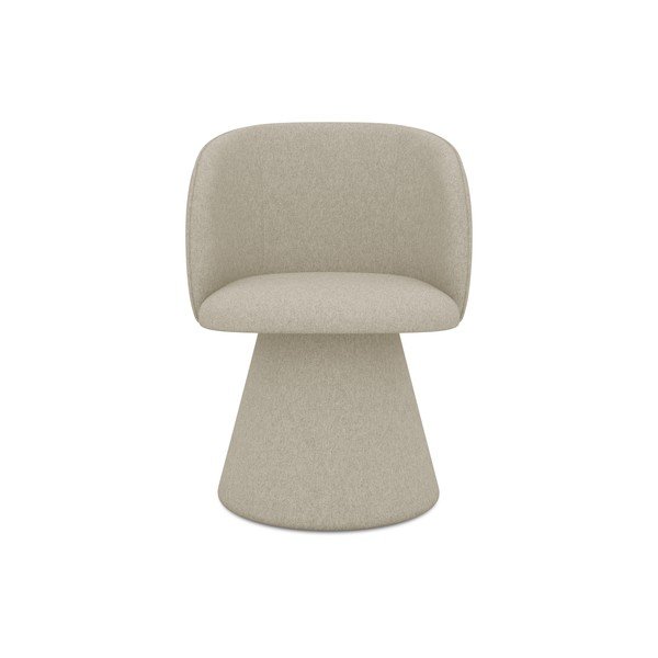 Béžové čalúnené jedálenské kreslo Maia – Makamii-image-1