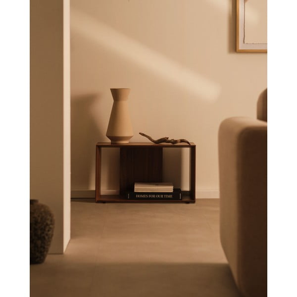 Modulárny policový systém v dekore orecha v prírodnej farbe 67x38 cm Litto – Kave Home-image-1