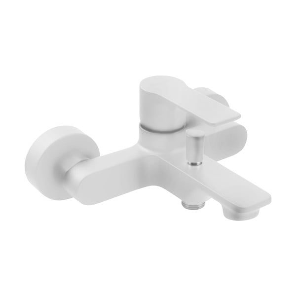 Biela nástenná vaňová batéria (2 výstupy) Pax – Sapho