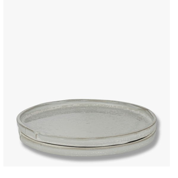 Biele taniere v súprave 2 ks z kameňa ø 20 cm Sand Grain – Mette Ditmer Denmark