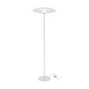 Biela LED stojacia lampa s kovovým tienidlom (výška 140 cm) Lund – Candellux Lighting