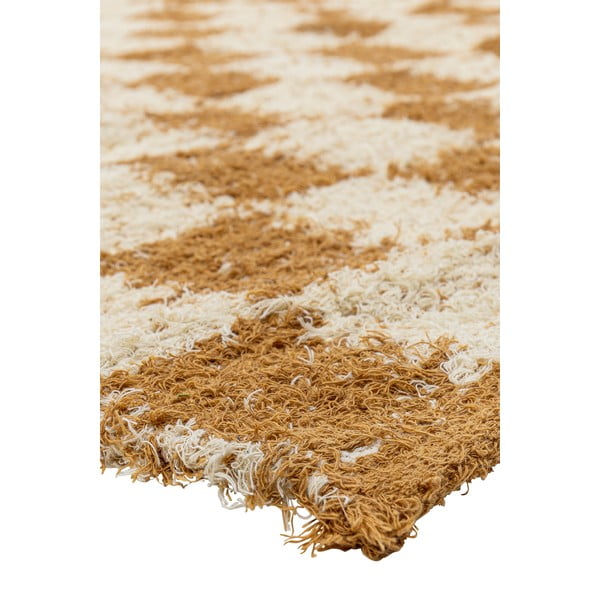 Béžový/jantárový bavlnený koberec 140x200 cm Chola – Bloomingville-image-3