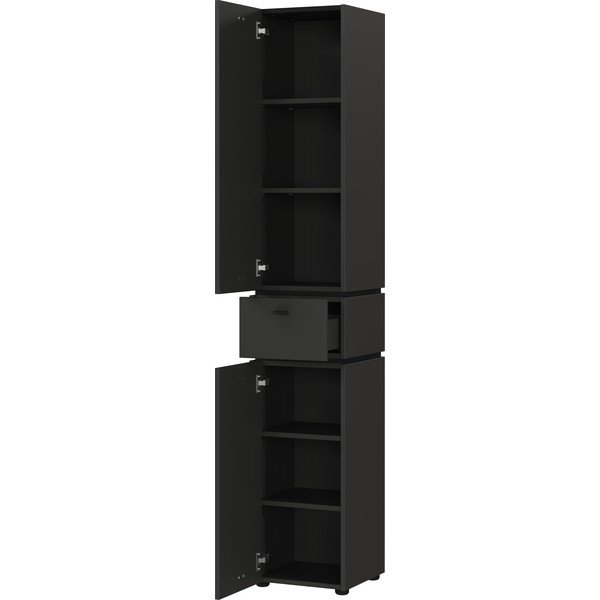 Antracitovosivá vysoká kúpeľňová skrinka 34x189 cm Modesto – Germania-image-2