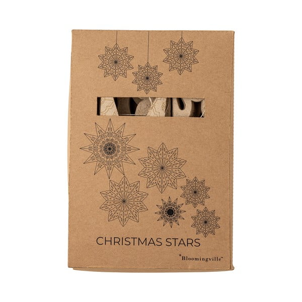 Papierové závesné vianočné dekorácie v súprave 6 ks Star – Bloomingville-image-2