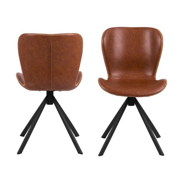 Koňakovohnedá jedálenská stolička Batilda – Actona-image-4