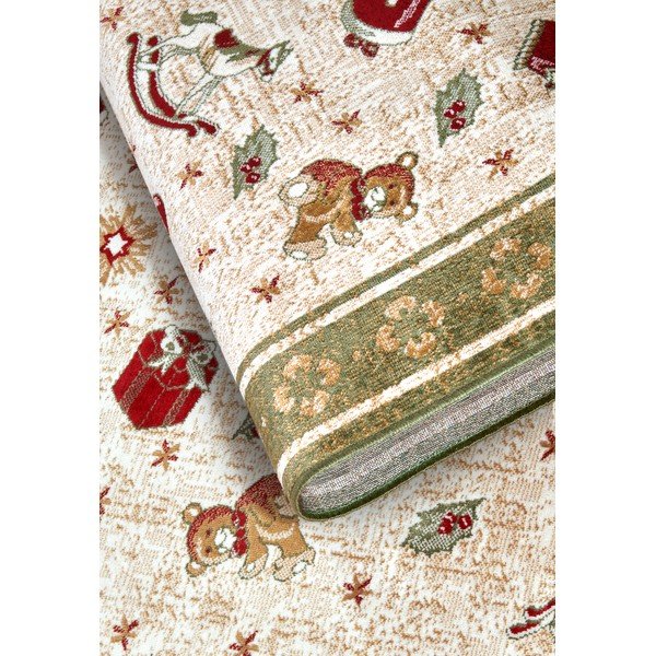 Zelený koberec s vianočným motívom s prímesou bavlny 160x230 cm Toy's Delight Green Christmas – Villeroy&Boch-image-4