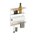 Biely nástenný kuchynský organizér Wenko Magna