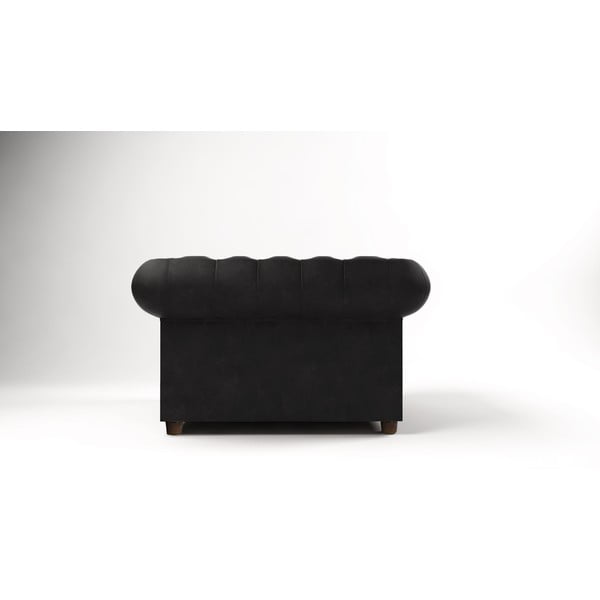 Čierne zamatové kreslo Cambridge - Ropez-image-2