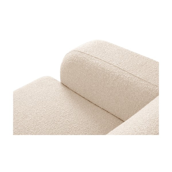 Béžová rohová pohovka z textílie bouclé (pravý roh) Molino – Micadoni Home-image-4