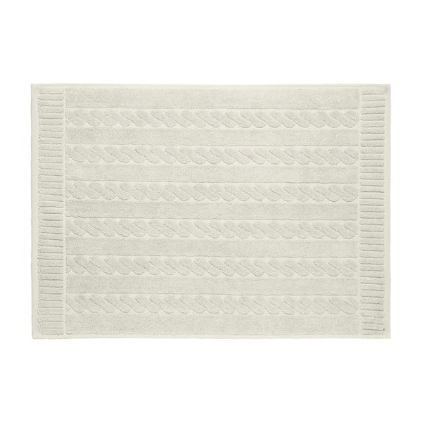 Sivobéžová bavlnená kúpeľňová predlozka Maison Carezza Amelia, 50 × 70 cm