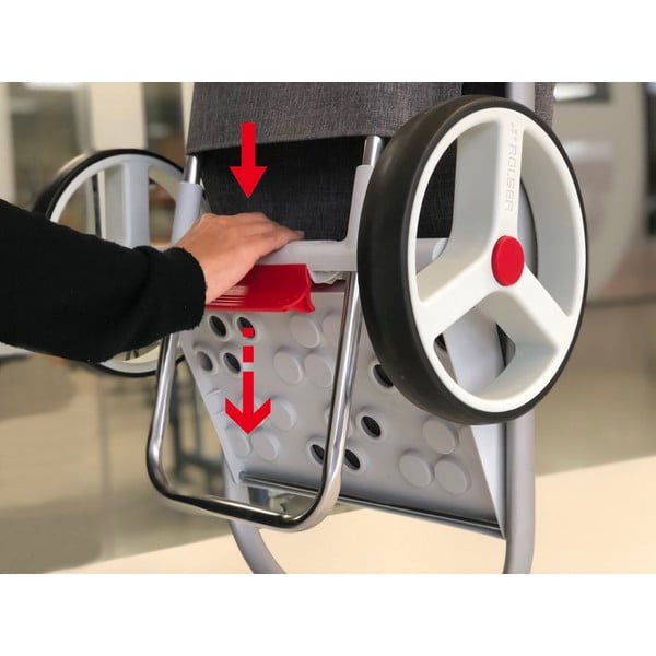 Nákupná taška na kolieskach 53 l Com Tweed Polar Black Tube – Rolser-image-3