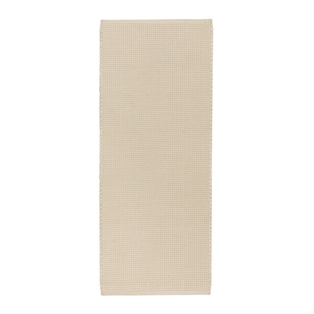E-shop Béžový ručne tkaný vlnený behúň 80x170 cm Talo – noo.ma