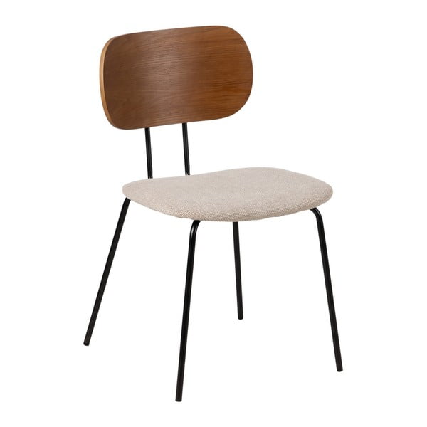 Hnedo-krémové jedálenské stoličky v súprave 4 ks Cleo – Ixia