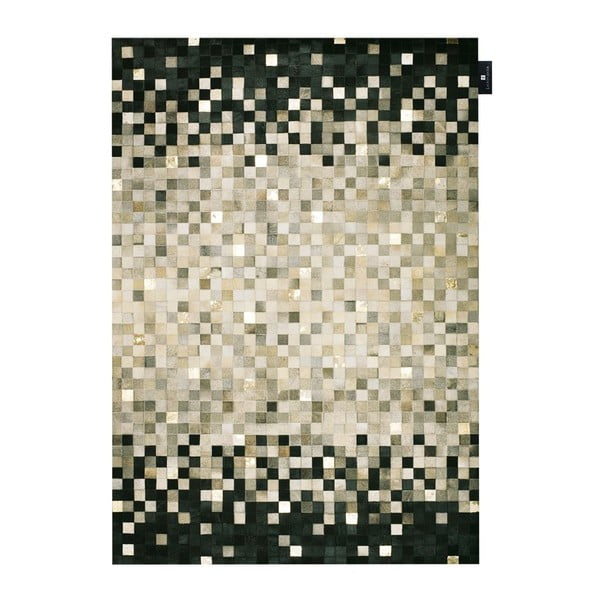 Kožený koberec Rain Grey, 140x200 cm