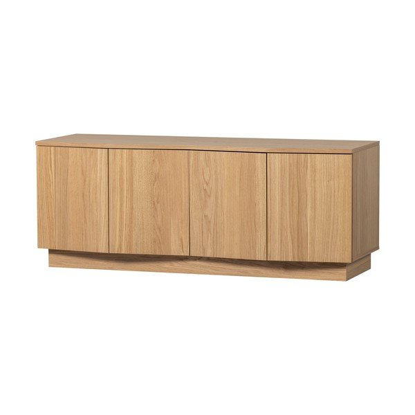 TV stolík z dubového dreva v prírodnej farbe 133x52x45 cm Zuma – WOOOD-image-2