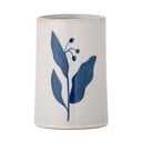 Bielo–modrý kameninový téglik na zubné kefky Aurora – Bloomingville