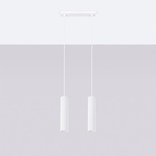 Biele závesné svietidlo Gleam – Sollux-image-3