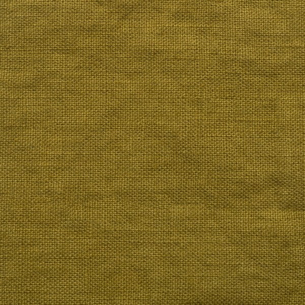 Okrovožltý/zelený ľanový záves 140x170 cm Moss Green – Linen Tales-image-1