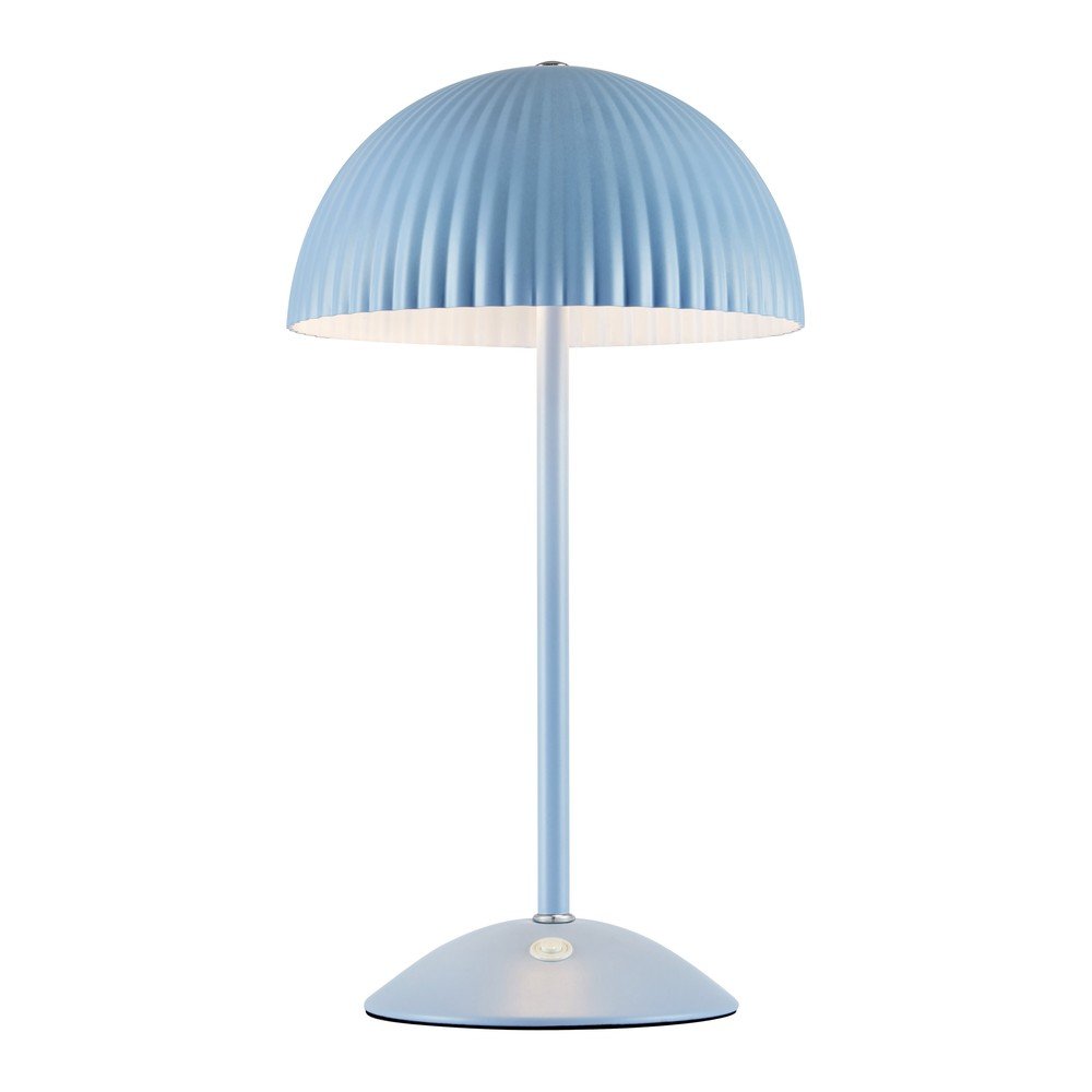 E-shop Modrá kovová stolová lampa s kovovým tienidlom (výška 33,5 cm) Zin – Markslöjd