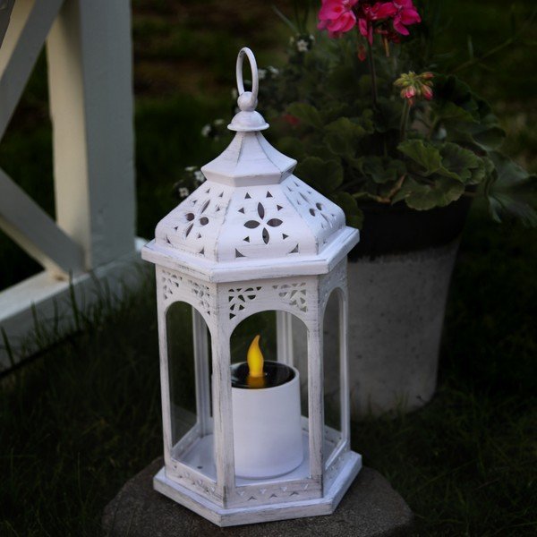 LED lampáš Candle, biely-image-1