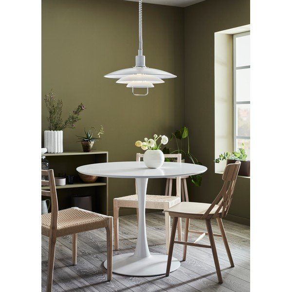 Biele závesné svietidlo Markslöjd Kikrenes, ø 48 cm-image-1