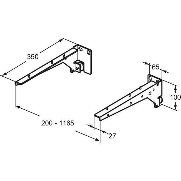 Kovová podpera pracovnej dosky v striebornej farbe i.Life – Ideal Standard-image-3