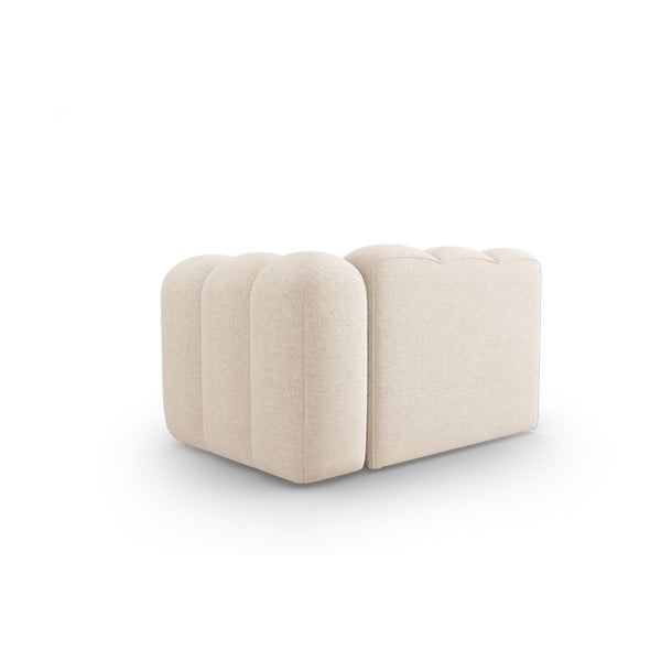 Krémovobiely modul pohovky (pravý roh) Lupine – Micadoni Home-image-4