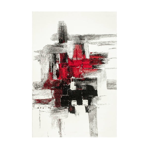 Koberec Farbles Black/Red, 200 × 290 cm