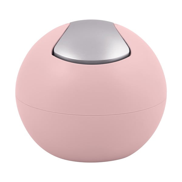 Ružový plastový odpadkový kôš 1 l Bowl Matt – Spirella