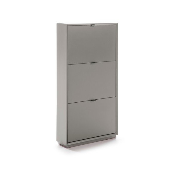 Sivá skrinka na topánky s 3 zásuvkami Marckeric Luka