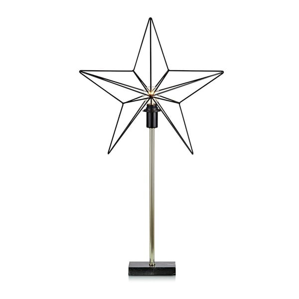 Svietiaca LED dekorácia Markslöjd Tjusa Star Black
