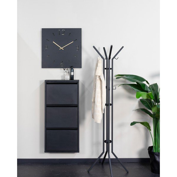 Čierny kovový vešiak 50x170 cm Jaimy – Spinder Design-image-1