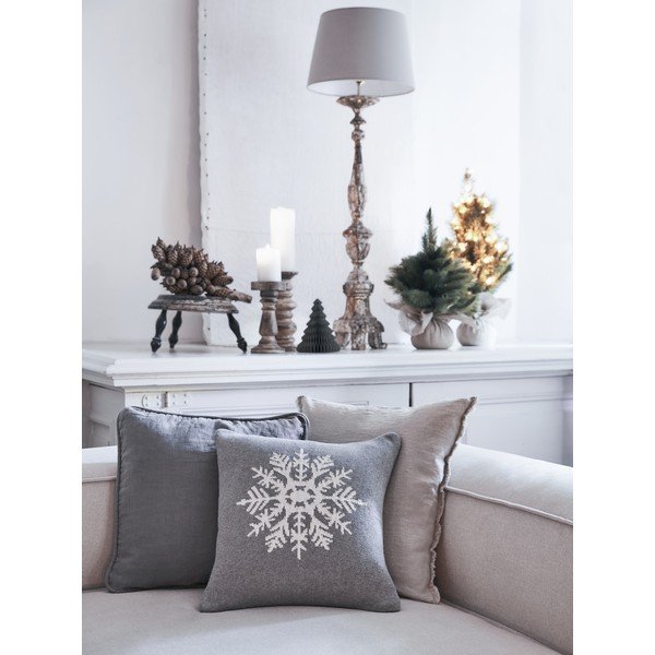 Obliečka na vankúš 40x40 cm Snowflake - Westwing Collection-image-3