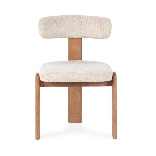 Krémovobiele čalúnené jedálenské stoličky v súprave 2 ks Nadia – MOME