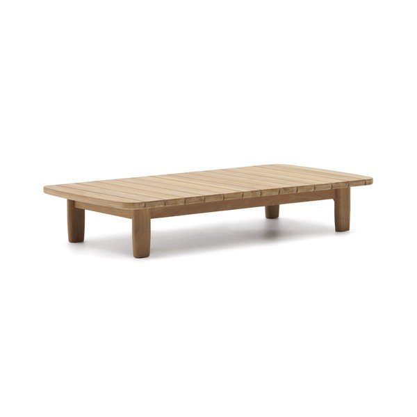 Záhradný odkladací stolík z tíkového dreva 70x140 cm Tirant – Kave Home-image-4