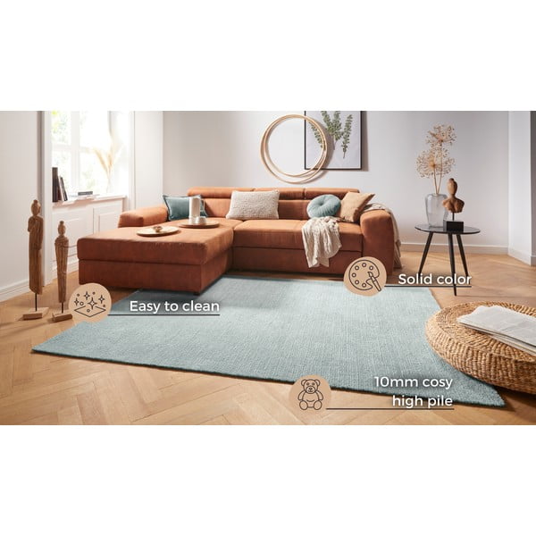 Svetlomodrý koberec Mint Rugs Supersoft, 120 x 170 cm-image-4