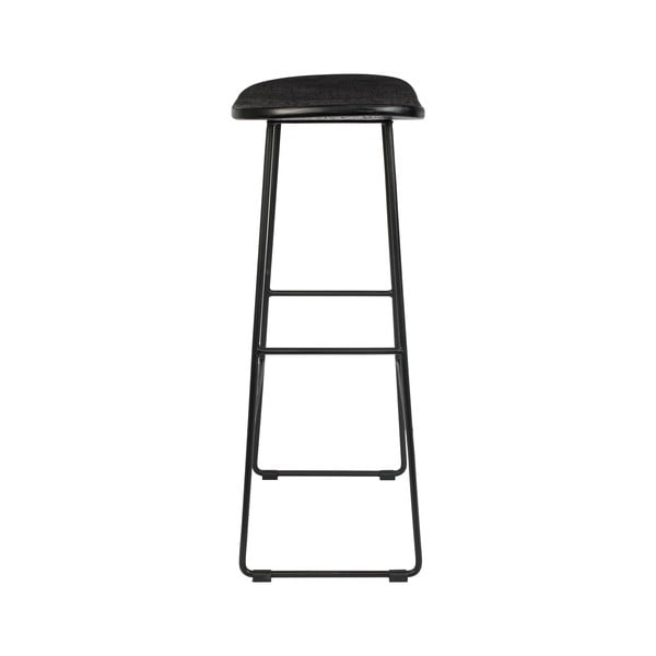 Čierna barová stolička z teakového dreva (výška sedadla 76 cm) Tangle – White Label-image-3