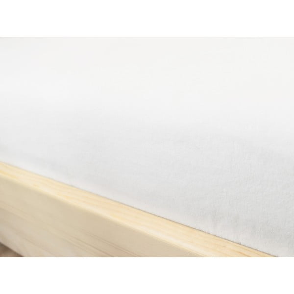 Biela plachta z mikroplyšu, 90 x 160 cm-image-1