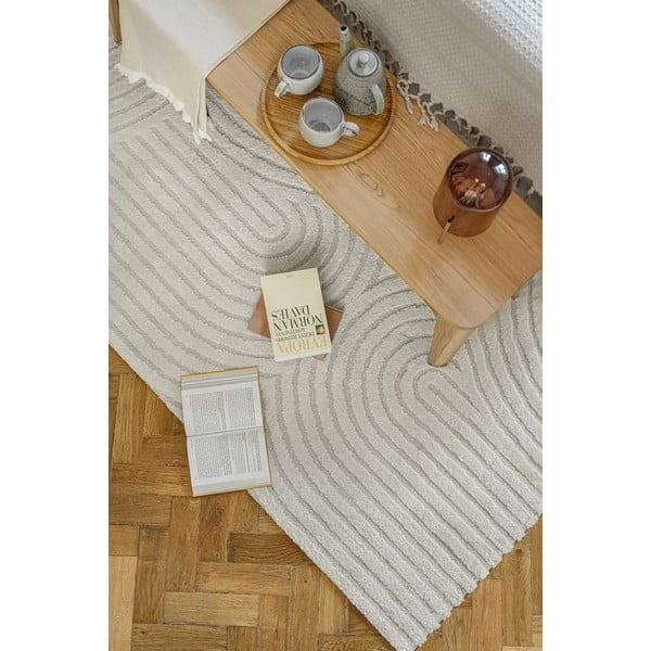 Krémovobiely koberec 200x290 cm Yen One – Universal-image-3