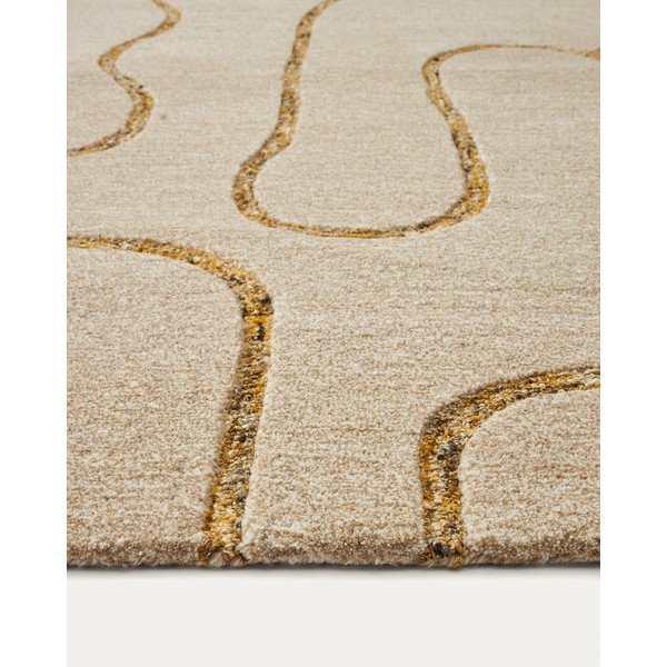 Béžový vlnený koberec 160x230 cm Magin – Kave Home-image-2