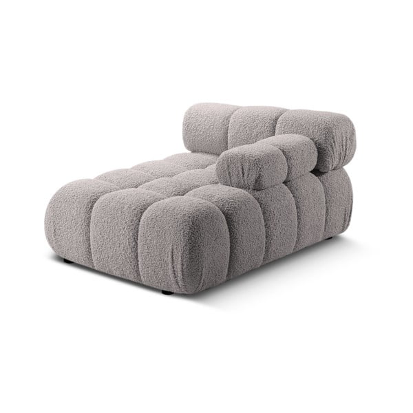Svetlosivý modul pohovky z textílie bouclé (pravý roh) Bellis – Micadoni Home-image-4