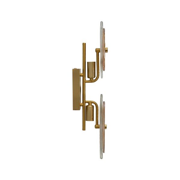 Sklenené nástenné svietidlo v zlatej farbe Venice – Mauro Ferretti-image-2