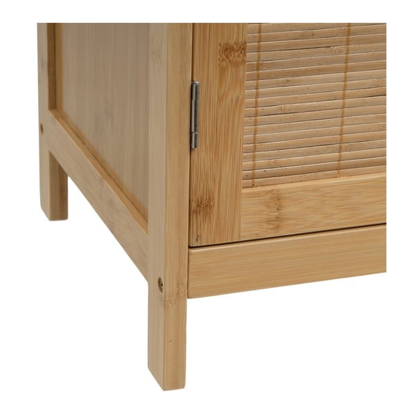 Bambusová skrinka pod umývadlo v prírodnej farbe 63x60 cm – Casa Selección-image-4