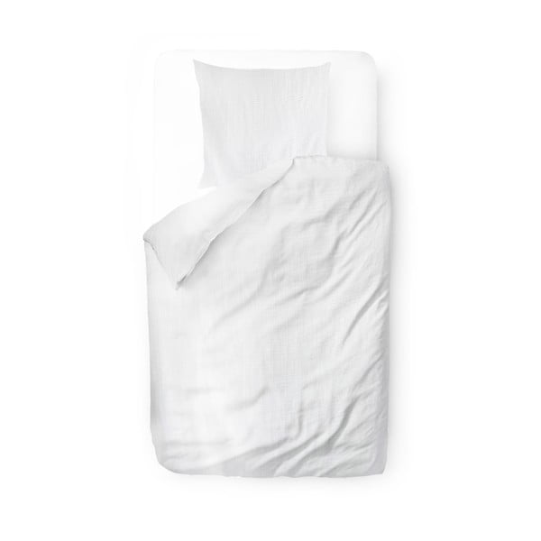 Biele mušelínové obliečky na jednolôžko 140x200 cm Plain Muslin – Butter Kings-image-2