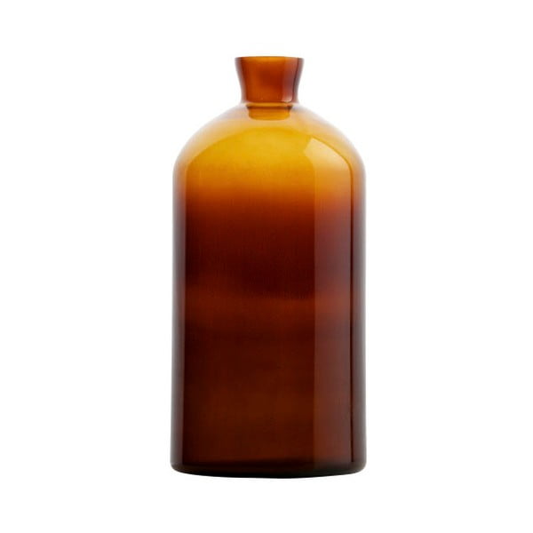 Tmavooranžová sklenená váza BePureHome Chemistry, výška 40 cm