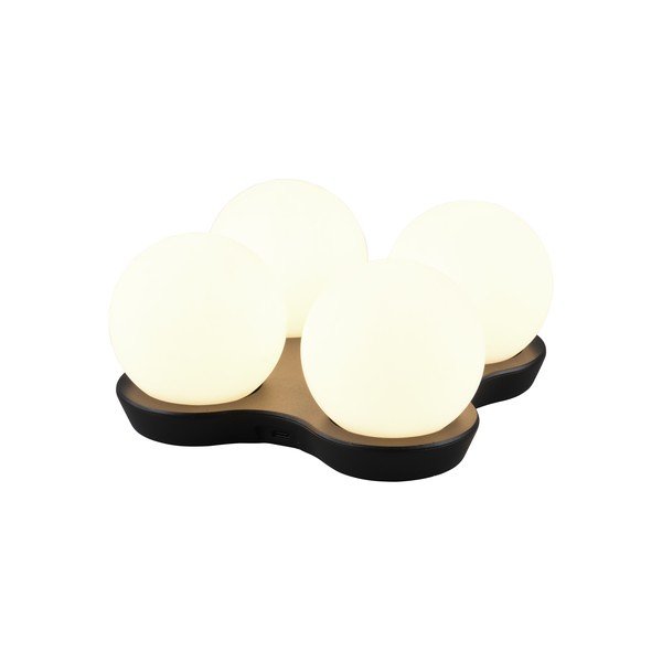 Čierno-biela LED stolová lampa (výška 9 cm) Lorna – Reality